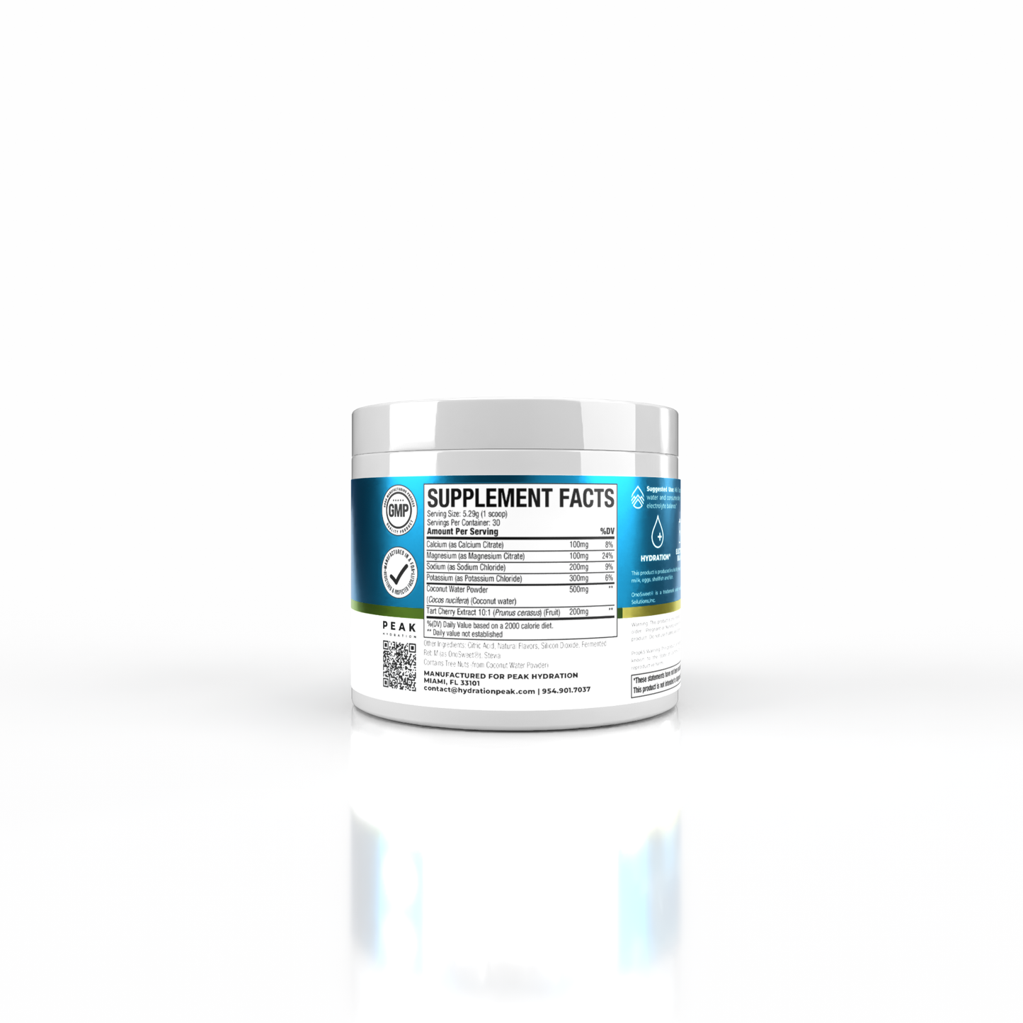 Lemon Lime Electrolyte Powder - 30 Servings | PEAK Hydration